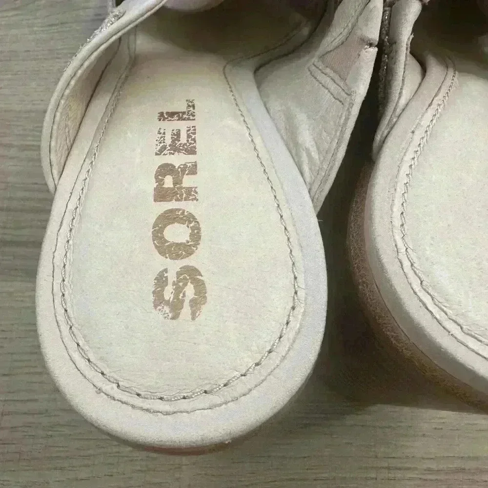 SOREL Nadia Slip-on Mule Chunky Block Heels Sandal - Women's 9 1/2